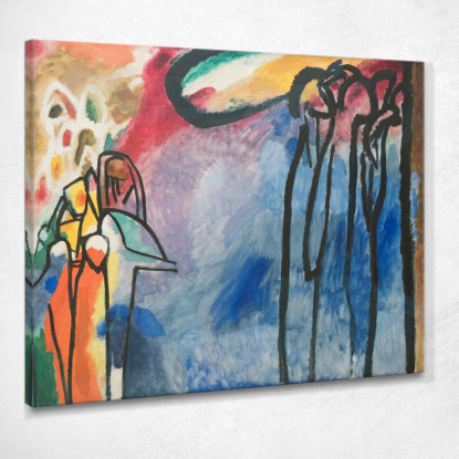 Improvvisazione 19 Wassily Kandinsky wk83 quadro stampato su tela