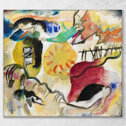 Improvvisazione 27 Giardino D'Amore Ii Wassily Kandinsky wk86 quadro stampato su tela