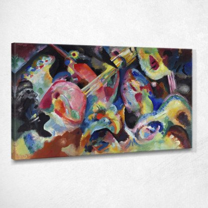 Improvvisazione. Diluvio 1913 Wassily Kandinsky wk95 quadro stampato su tela