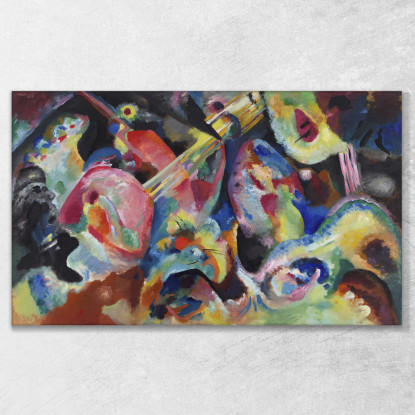 Improvvisazione. Diluvio 1913 Wassily Kandinsky wk95 quadro stampato su tela
