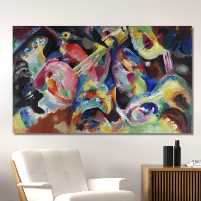 Improvvisazione. Diluvio 1913 Wassily Kandinsky wk95 quadro stampato su tela