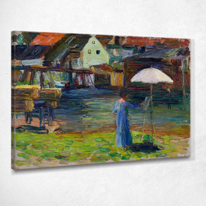 Kallmünz Gabriele Münter Dipinto I Wassily Kandinsky wk103 quadro stampato su tela