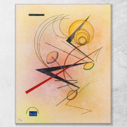 Poco Caldo Wassily Kandinsky wk115 quadro stampato su tela