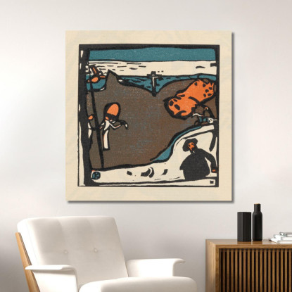 Suona Pl.16 Wassily Kandinsky wk131 quadro stampato su tela