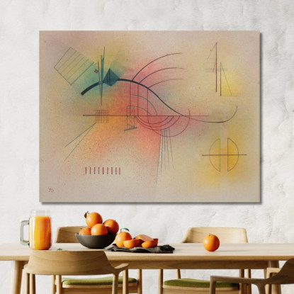 Linea Linea Wassily Kandinsky wk150 quadro stampato su tela