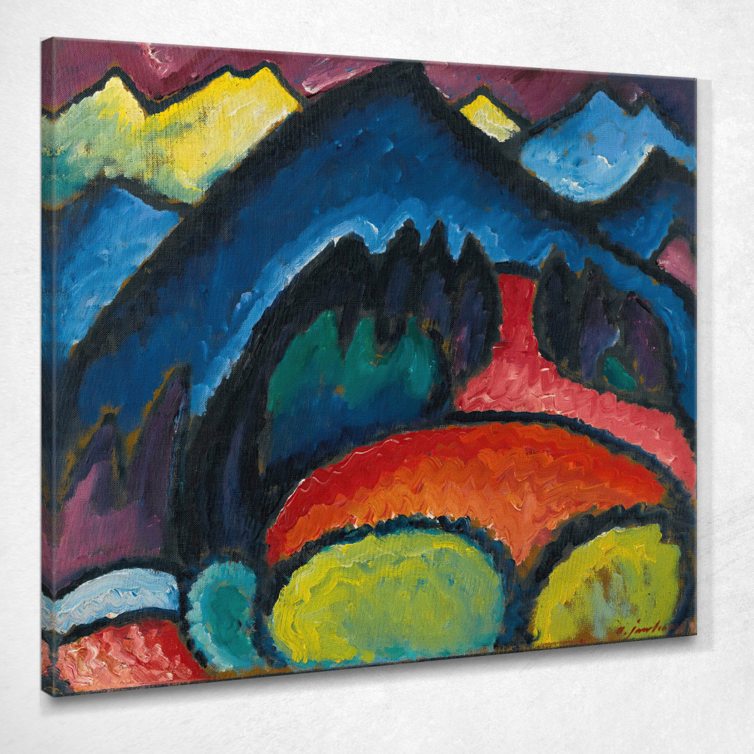 Litografia Blu La Barca Wassily Kandinsky wk151 quadro stampato su tela