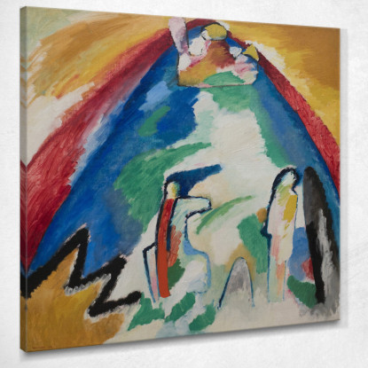 Montagna Wassily Kandinsky wk159 quadro stampato su tela