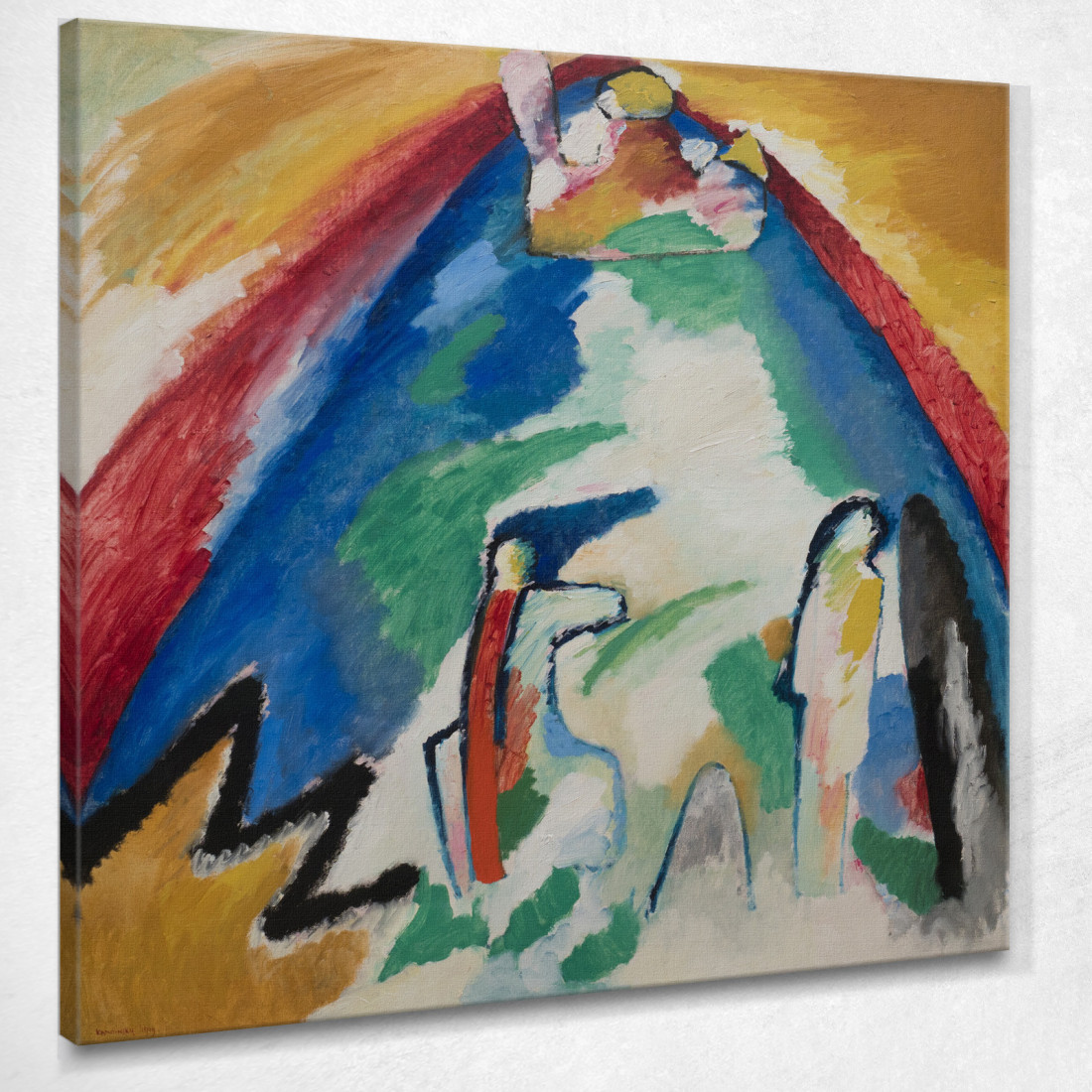 Montagna Wassily Kandinsky wk159 quadro stampato su tela