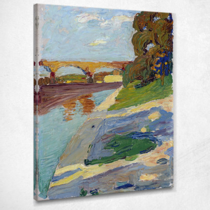 Monaco Di Baviera L'Isar Wassily Kandinsky wk161 quadro stampato su tela