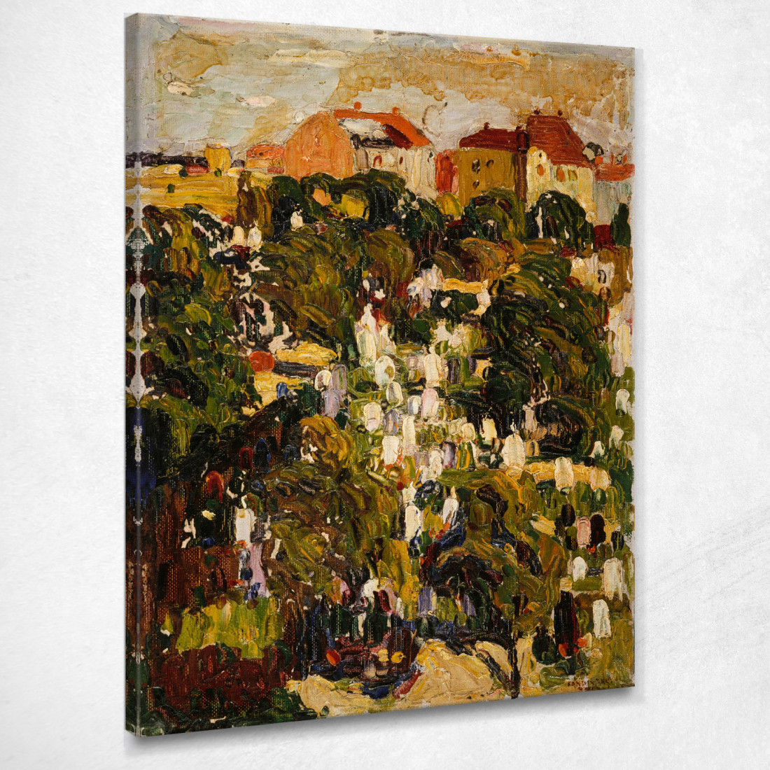 Monaco Di Baviera Il Cimitero Del Nord 1903 Wassily Kandinsky wk162 quadro stampato su tela