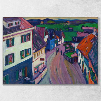 Murnau Vista Dalla Finestra Del Griesbräu Wassily Kandinsky wk167 quadro stampato su tela