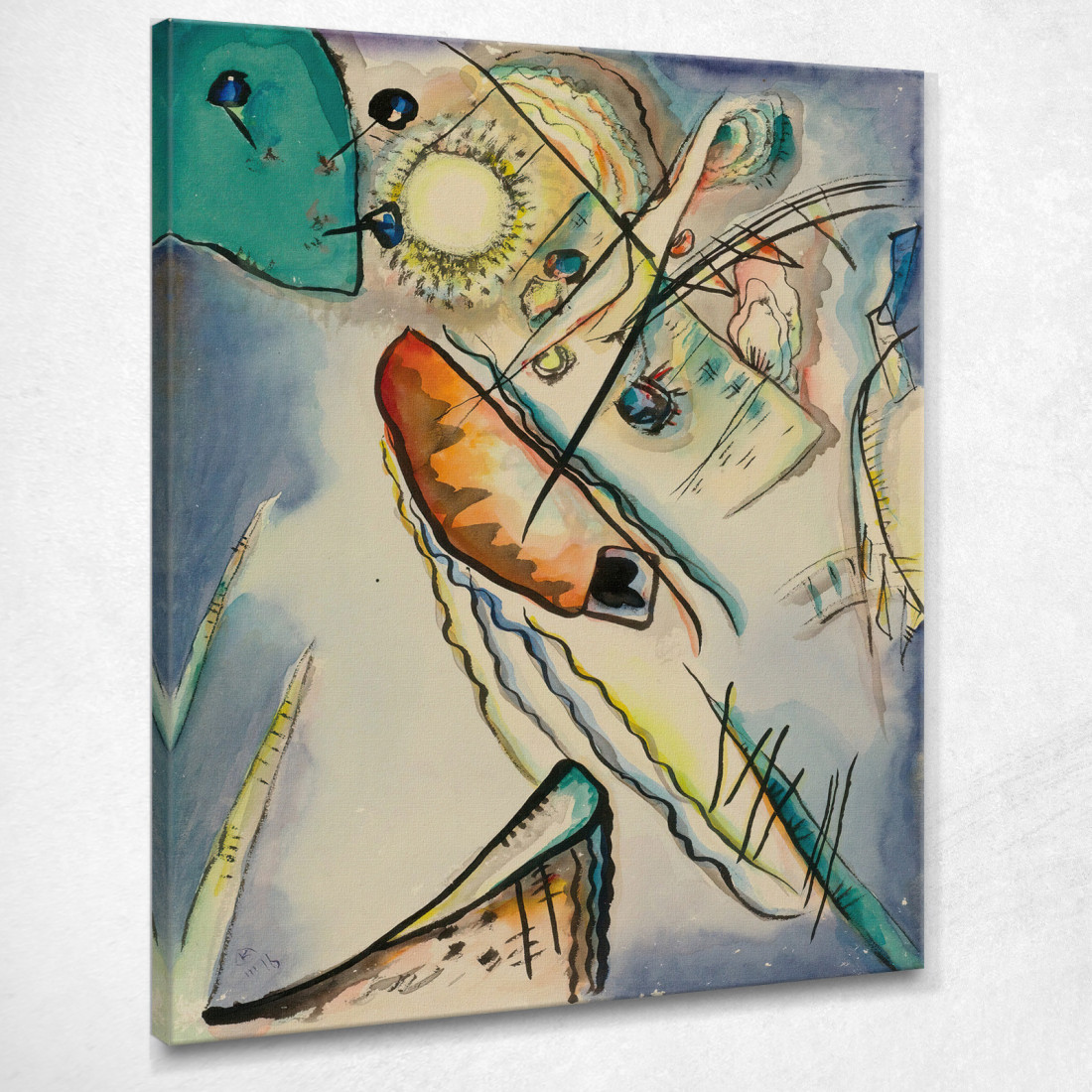 Senza Titolo Senza Titolo 3 Wassily Kandinsky wk172 quadro stampato su tela