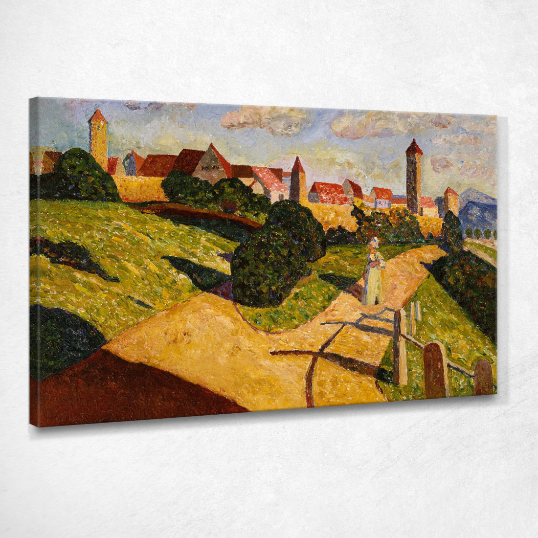 Città Vecchia Ii 1902 Wassily Kandinsky wk179 quadro stampato su tela