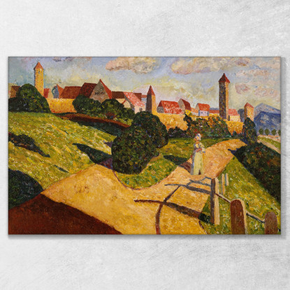 Città Vecchia Ii 1902 Wassily Kandinsky wk179 quadro stampato su tela