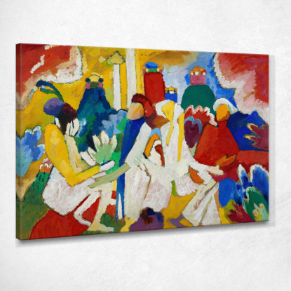 Orientale Wassily Kandinsky wk181 quadro stampato su tela