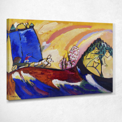 Dipingere Con La Troika Wassily Kandinsky wk183 quadro stampato su tela