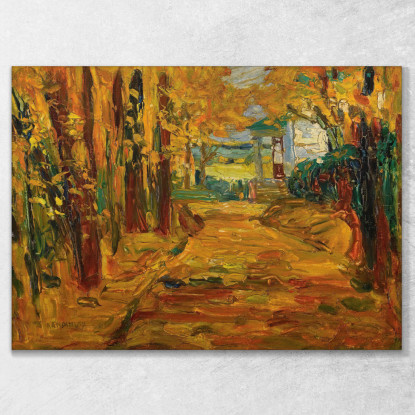 Parco Di St. Cloud Fall I Wassily Kandinsky wk186 quadro stampato su tela