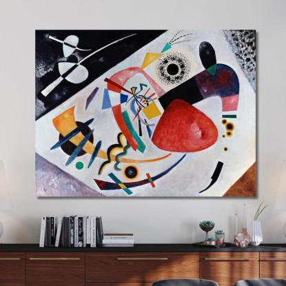 Macchia Rossa Ii Wassily Kandinsky wk199 quadro stampato su tela