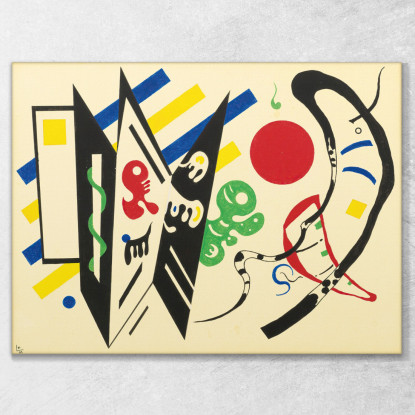 Reciproco Wassily Kandinsky wk201 quadro stampato su tela