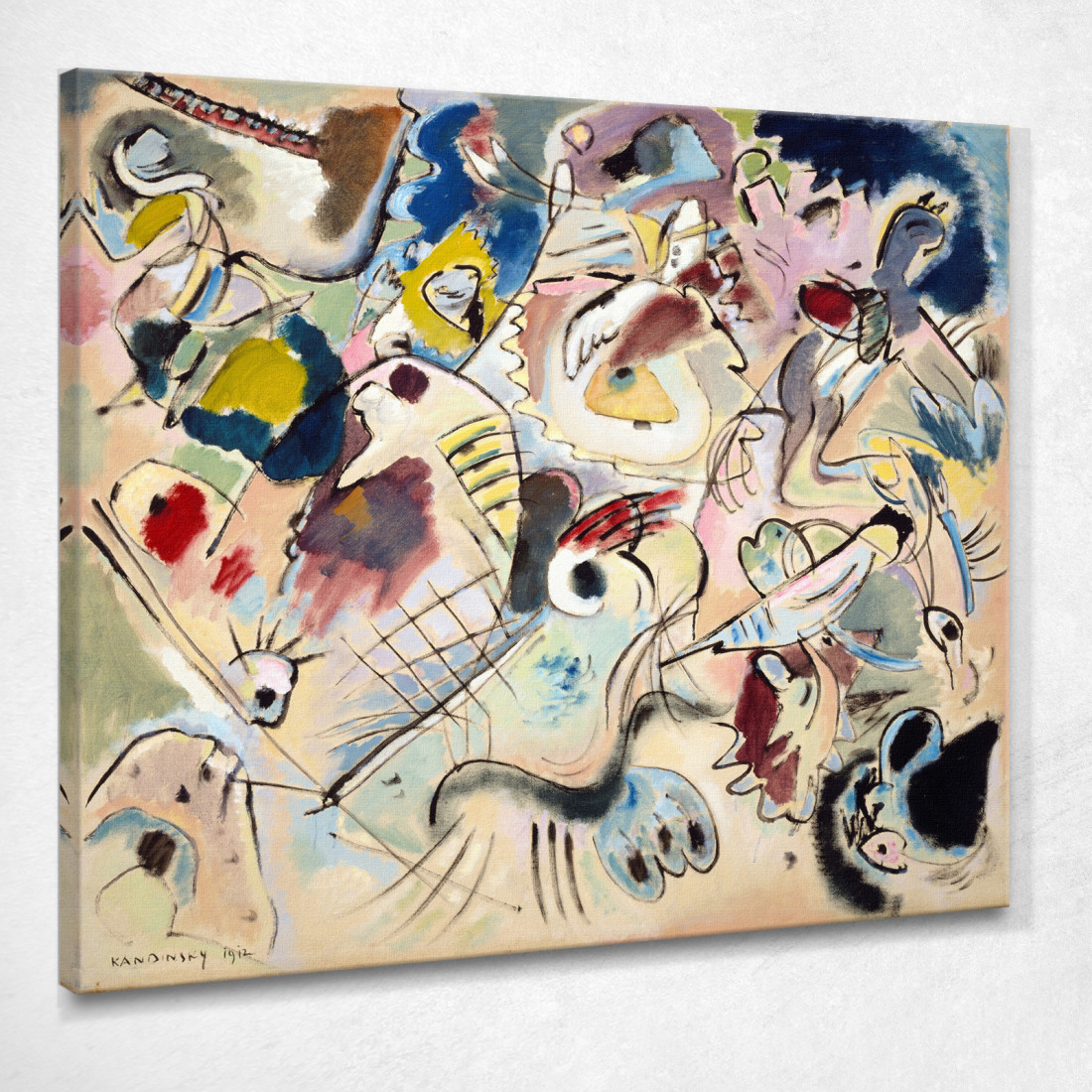 Schizzo 160A Wassily Kandinsky wk209 quadro stampato su tela