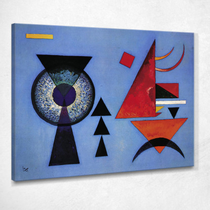 Morbido Duro 1927 Wassily Kandinsky wk215 quadro stampato su tela