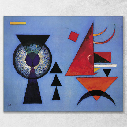 Morbido Duro 1927 Wassily Kandinsky wk215 quadro stampato su tela