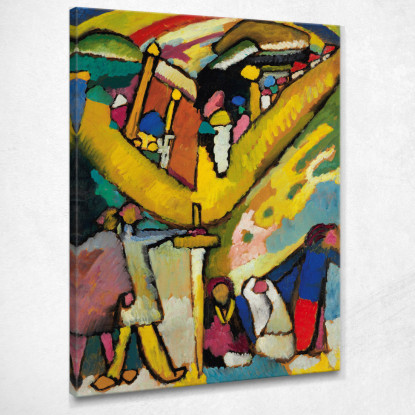 Studio Per L'Improvvisazione 8 1909 Wassily Kandinsky wk223 quadro stampato su tela