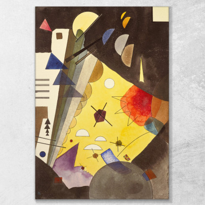 Tensione In Altezza 1924 Wassily Kandinsky wk227 quadro stampato su tela
