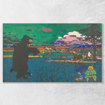 L'Orso Wassily Kandinsky wk229 quadro stampato su tela