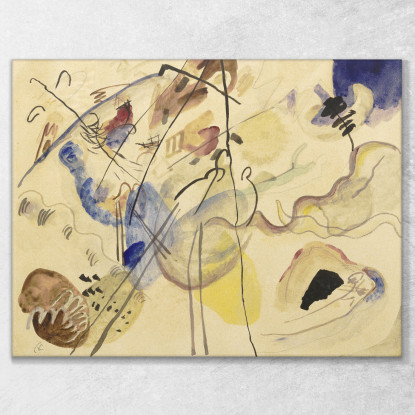 Improvvisazione Senza Titolo Wassily Kandinsky wk240 quadro stampato su tela