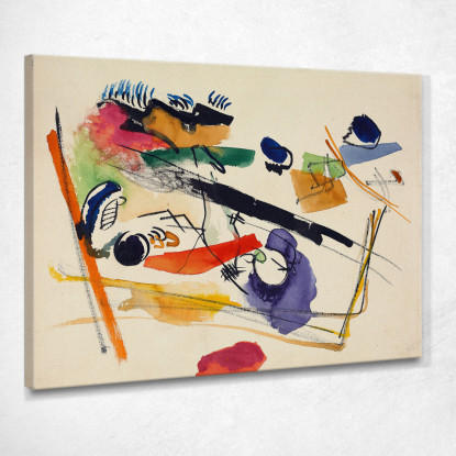 Senza Titolo Wassily Kandinsky wk247 quadro stampato su tela