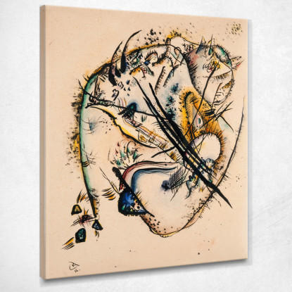 Acquerello Con Sette Tratti Wassily Kandinsky wk252 quadro stampato su tela