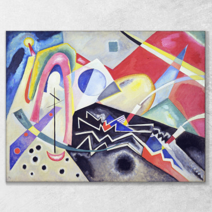 Zig Zag Bianchi 1922 Wassily Kandinsky wk255 quadro stampato su tela