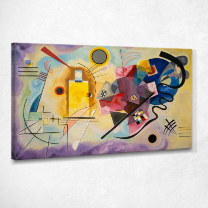 Giallo Rosso Blu Wassily Kandinsky wk258 quadro stampato su tela