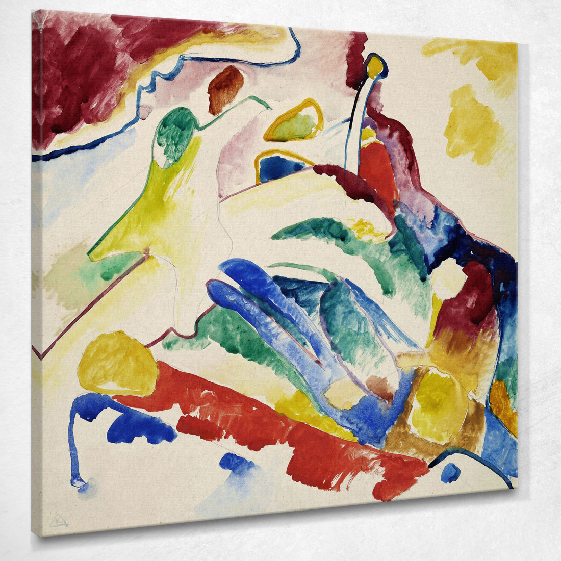 Progetto Di Composizione Ii Wassily Kandinsky wk271 quadro stampato su tela