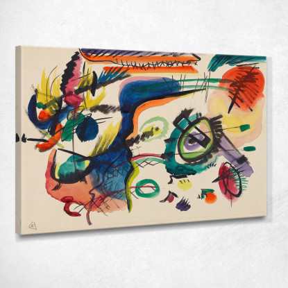 Progetto Di Composizione Vii I Wassily Kandinsky wk272 quadro stampato su tela