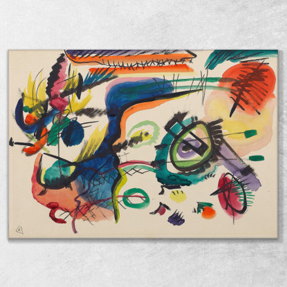 Progetto Di Composizione Vii I Wassily Kandinsky wk272 quadro stampato su tela