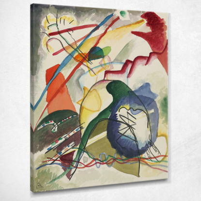 Bozza Per Immagine Con Bordo Bianco I Wassily Kandinsky wk276 quadro stampato su tela