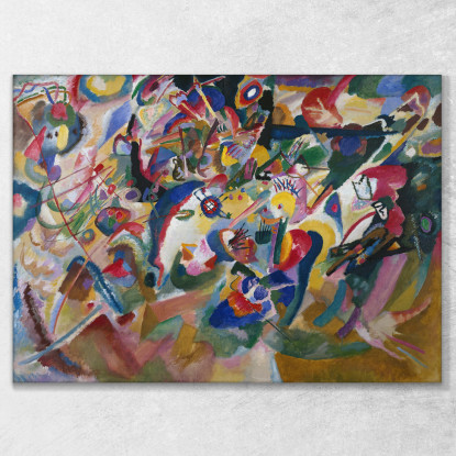 Bozza 3 Per La Composizione Vii Wassily Kandinsky wk281 quadro stampato su tela