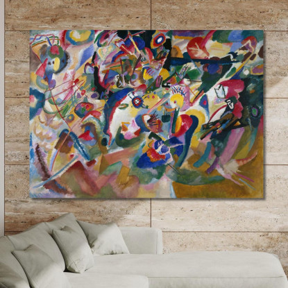 Bozza 3 Per La Composizione Vii Wassily Kandinsky wk281 quadro stampato su tela