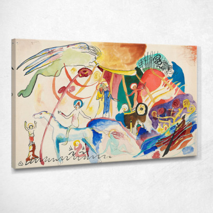 Design For All Saints Ii Composizione Con Santi Wassily Kandinsky wk282 quadro stampato su tela