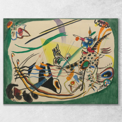 Progetto Per Il Confine Verde Studio Per Il Confine Verde 2 Wassily Kandinsky wk283 quadro stampato su tela