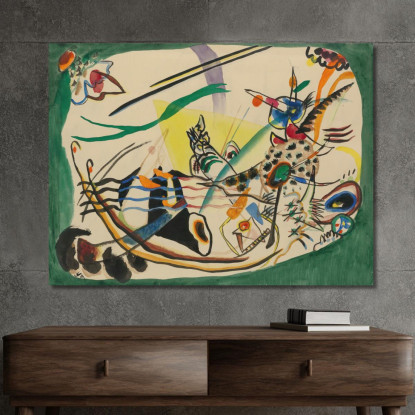 Progetto Per Il Confine Verde Studio Per Il Confine Verde 2 Wassily Kandinsky wk283 quadro stampato su tela