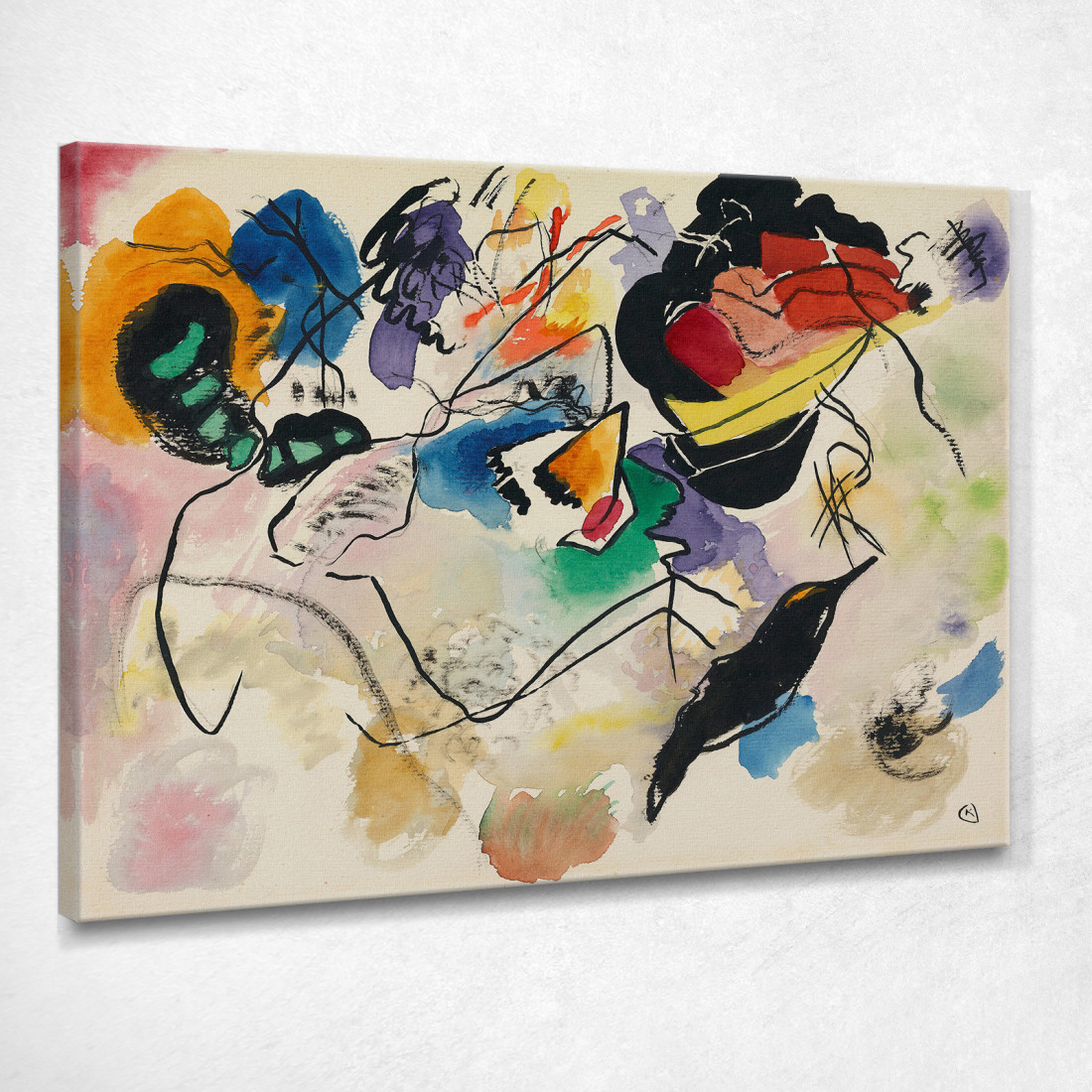 Progetto Di Composizione Vii Wassily Kandinsky wk284 quadro stampato su tela