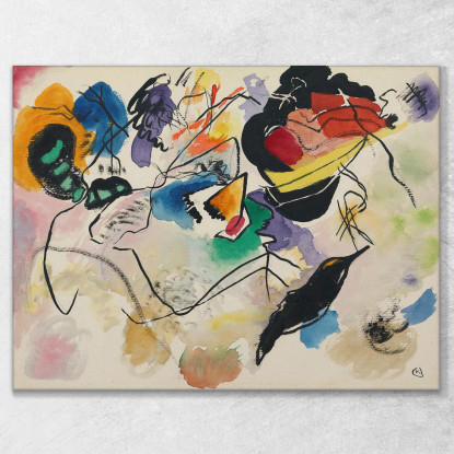 Progetto Di Composizione Vii Wassily Kandinsky wk284 quadro stampato su tela