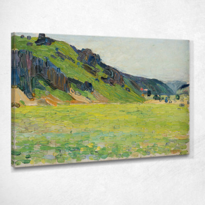 Montagne Verde Chiaro Di Kallmünz Wassily Kandinsky wk292 quadro stampato su tela