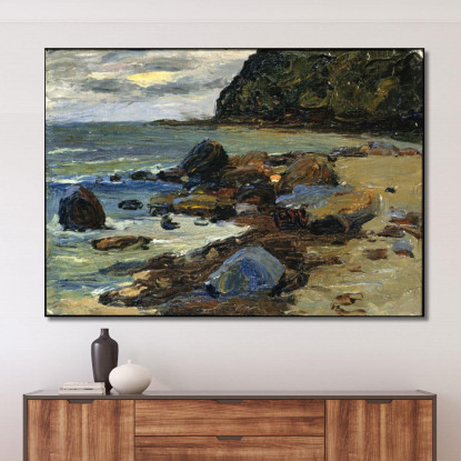 Sestri Sulla Spiaggia Wassily Kandinsky wk293 quadro stampato su tela