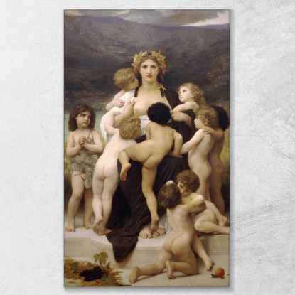Alma Parentes William Bouguereau wbg10 quadro stampato su tela