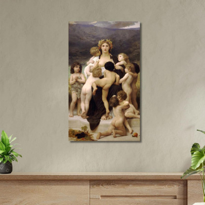 Alma Parentes William Bouguereau wbg10 quadro stampato su tela