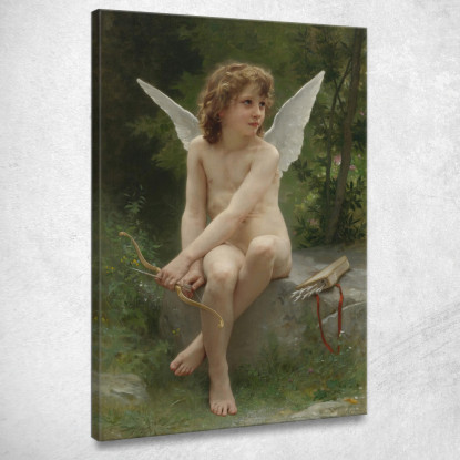 L'Amore In Cerca Di Preda William Bouguereau wbg11 quadro stampato su tela